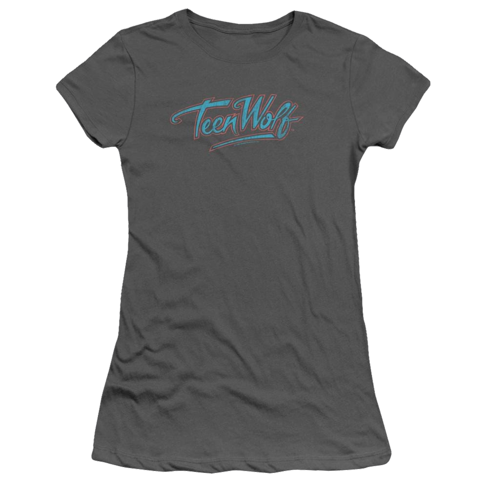 Teen Wolf Neon Logo Juniors T-Shirt Juniors T-Shirt Teen Wolf