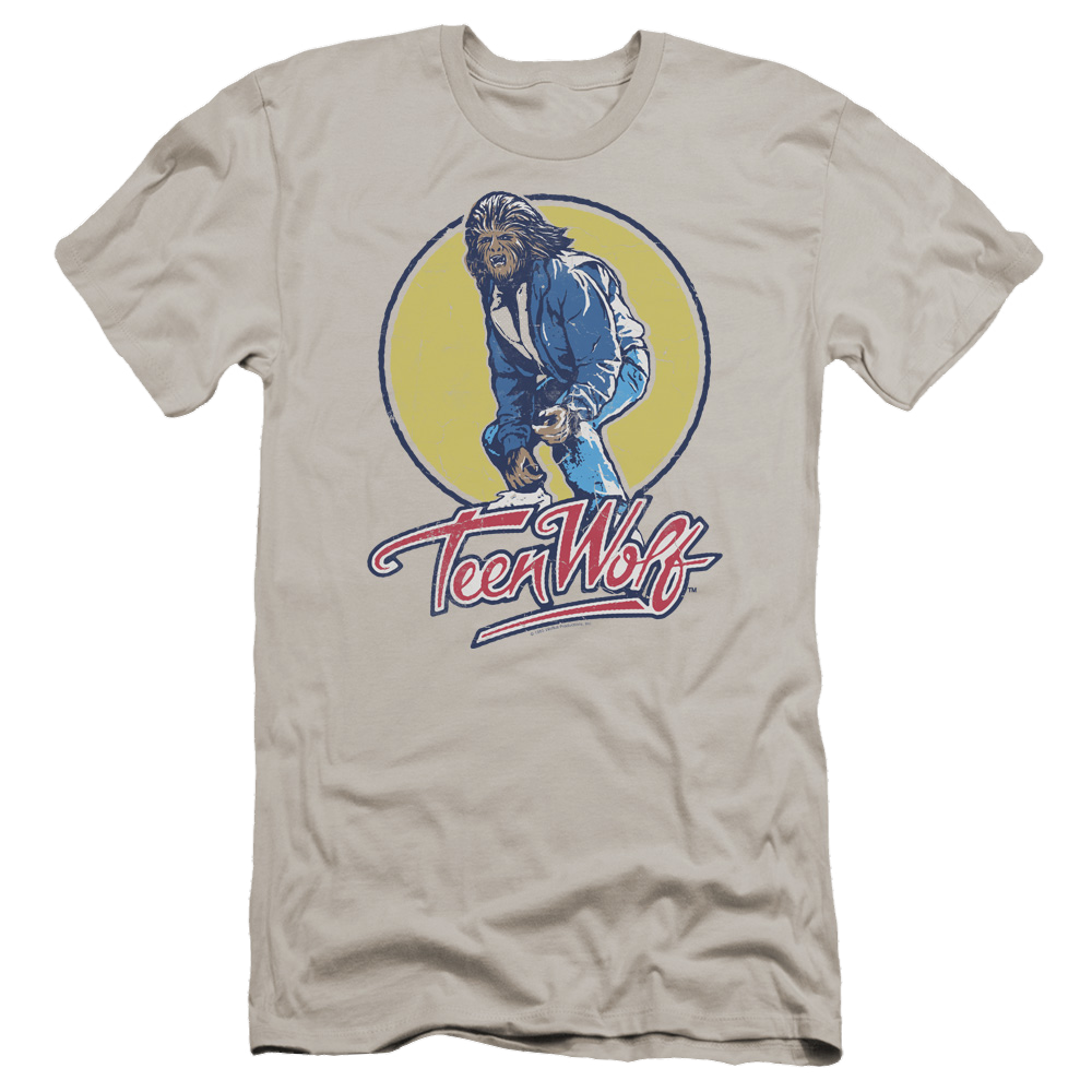 Teen Wolf Rockin Teen Wolf Men's Premium Slim Fit T-Shirt Men's Premium Slim Fit T-Shirt Teen Wolf