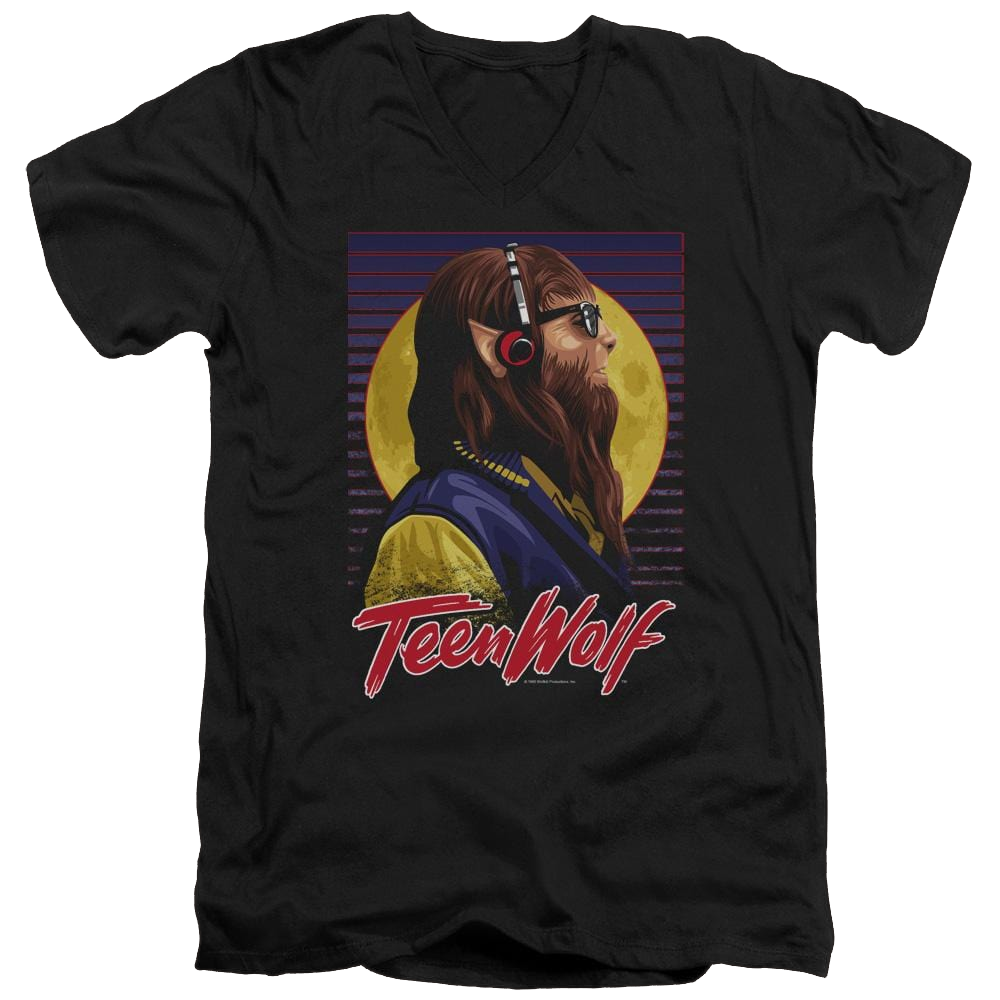 Teen Wolf Headphone Wolf Men's V-Neck T-Shirt Men's V-Neck T-Shirt Teen Wolf