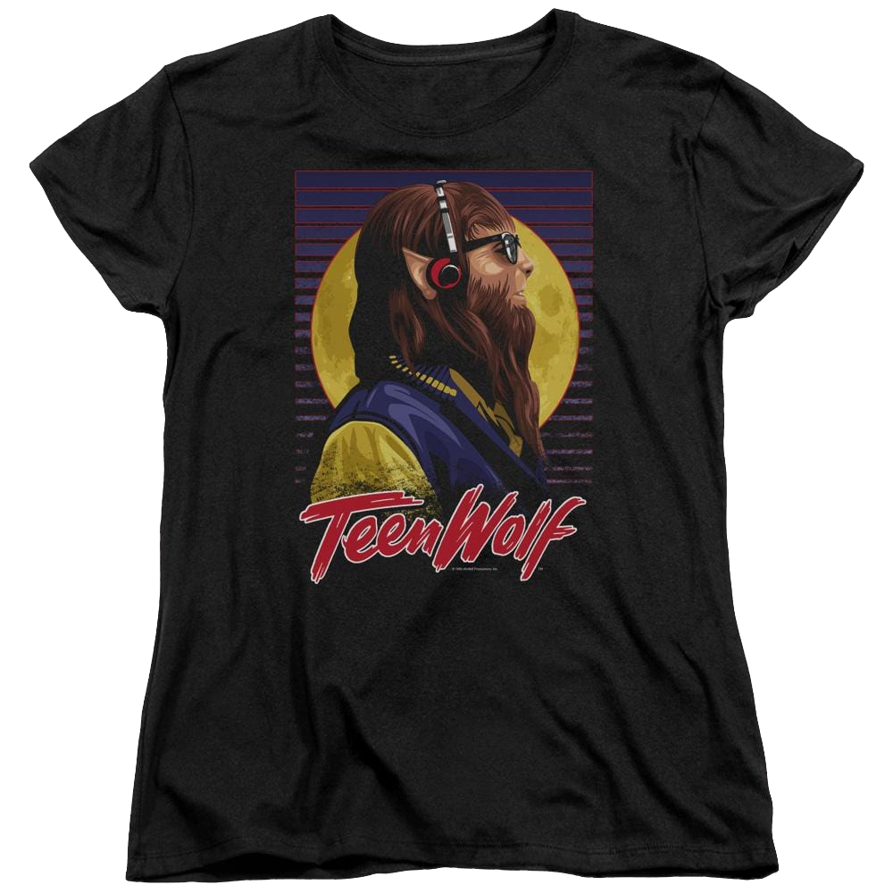 Teen Wolf Headphone Wolf Women's T-Shirt Women's T-Shirt Teen Wolf