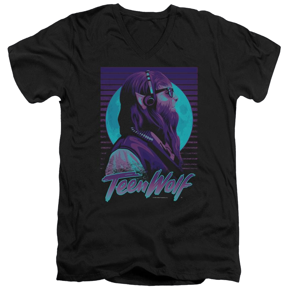 Teen Wolf Headphone Wolf Men's V-Neck T-Shirt Men's V-Neck T-Shirt Teen Wolf