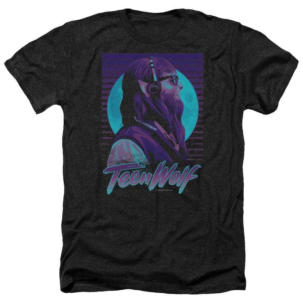 Teen Wolf Headphone Wolf Men's Heather T-Shirt Men's Heather T-Shirt Teen Wolf