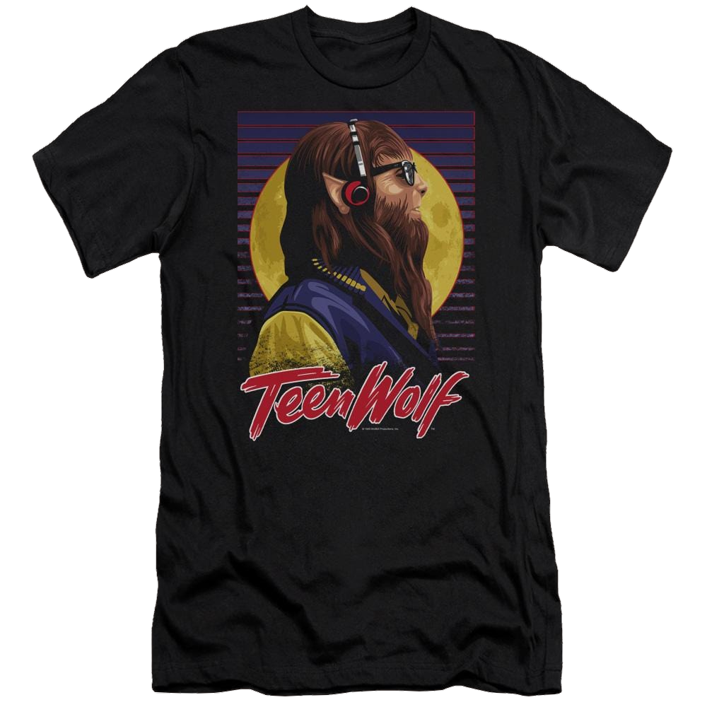 Teen Wolf Headphone Wolf Men's Premium Slim Fit T-Shirt Men's Premium Slim Fit T-Shirt Teen Wolf