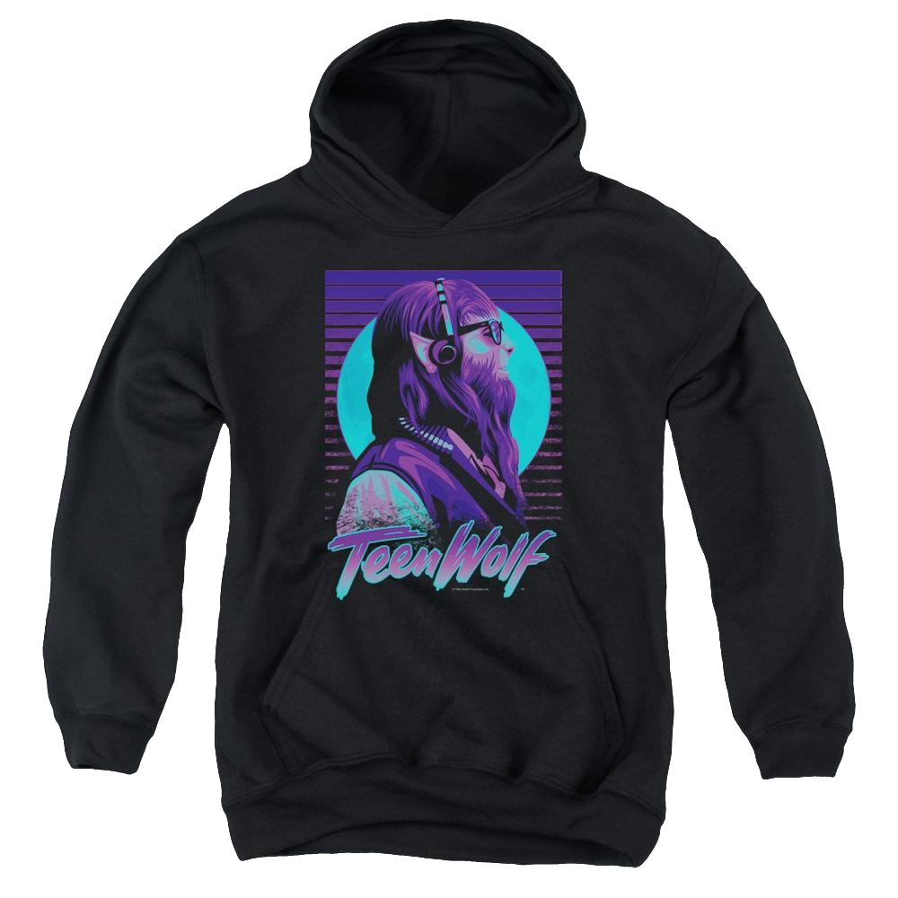 Teen Wolf Headphone Wolf Youth Hoodie (Ages 8-12) Youth Hoodie (Ages 8-12) Teen Wolf