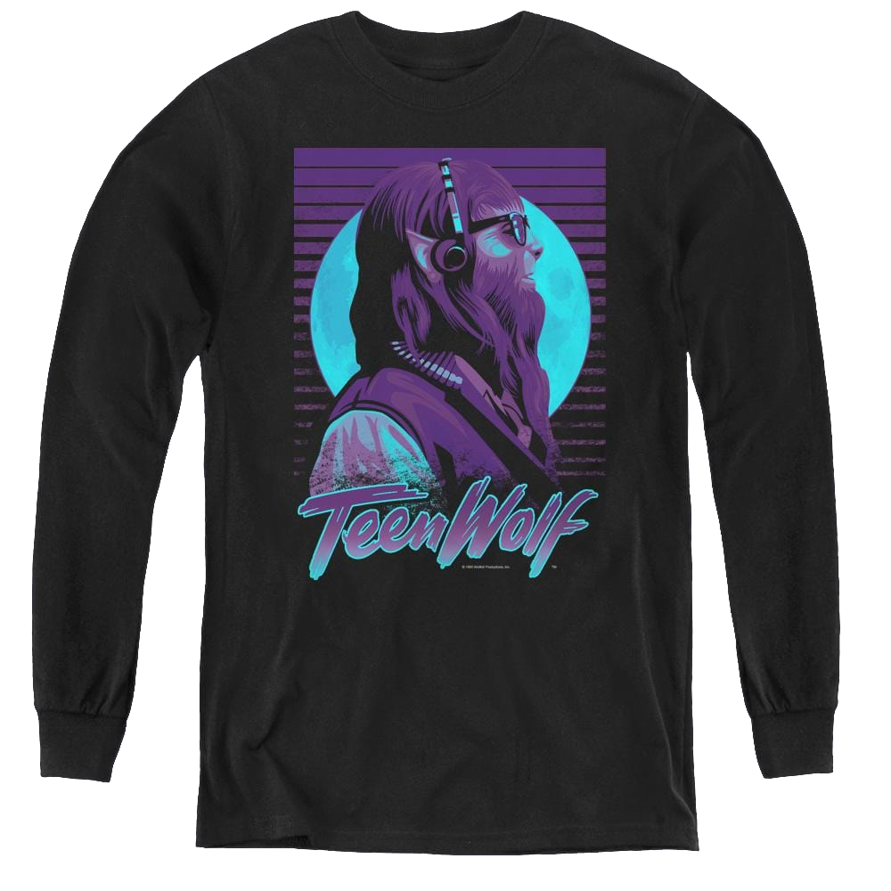 Teen Wolf Headphone Wolf - Youth Long Sleeve T-Shirt Youth Long Sleeve T-Shirt Teen Wolf