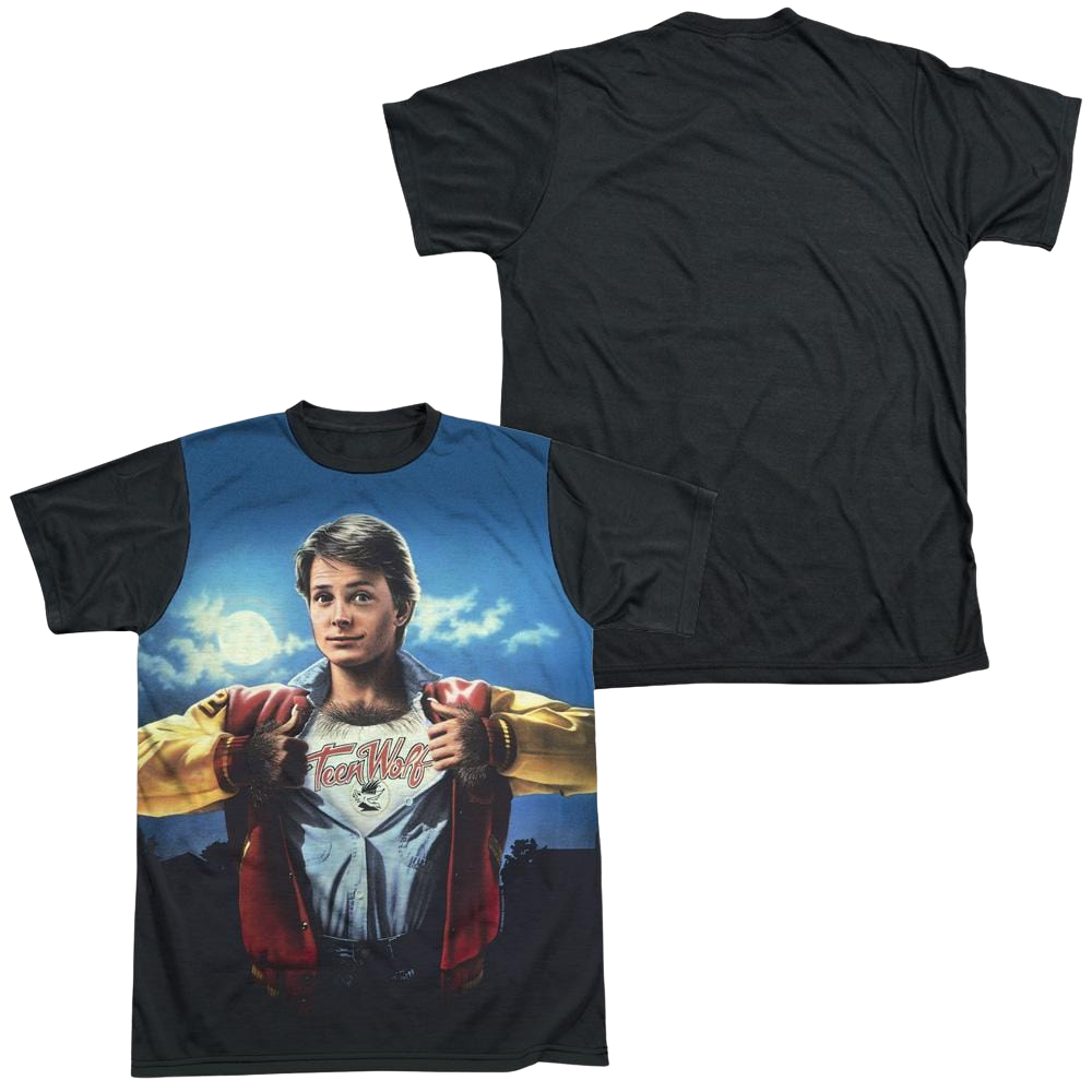 Teen Wolf Poster Sub Men's Black Back T-Shirt Men's Black Back T-Shirt Teen Wolf