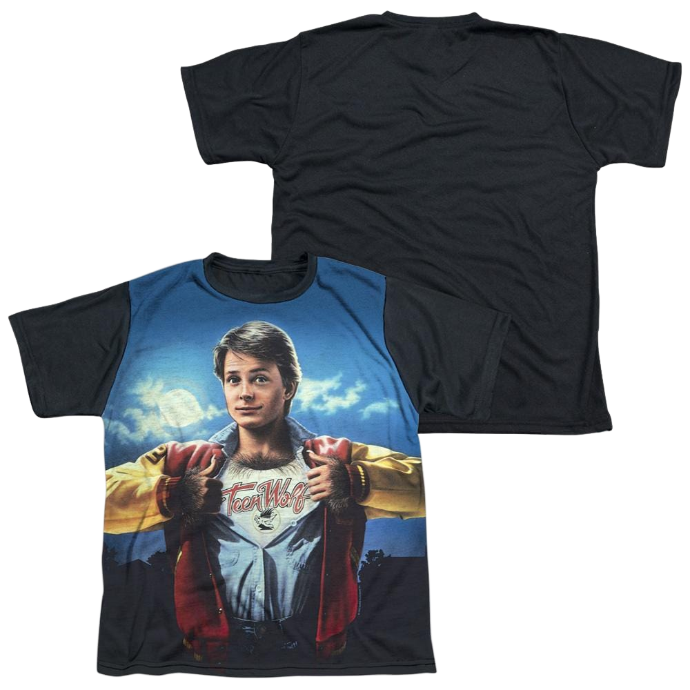 Teen Wolf Poster Sub Youth Black Back T-Shirt (Ages 8-12) Youth Black Back T-Shirt (Ages 8-12) Teen Wolf