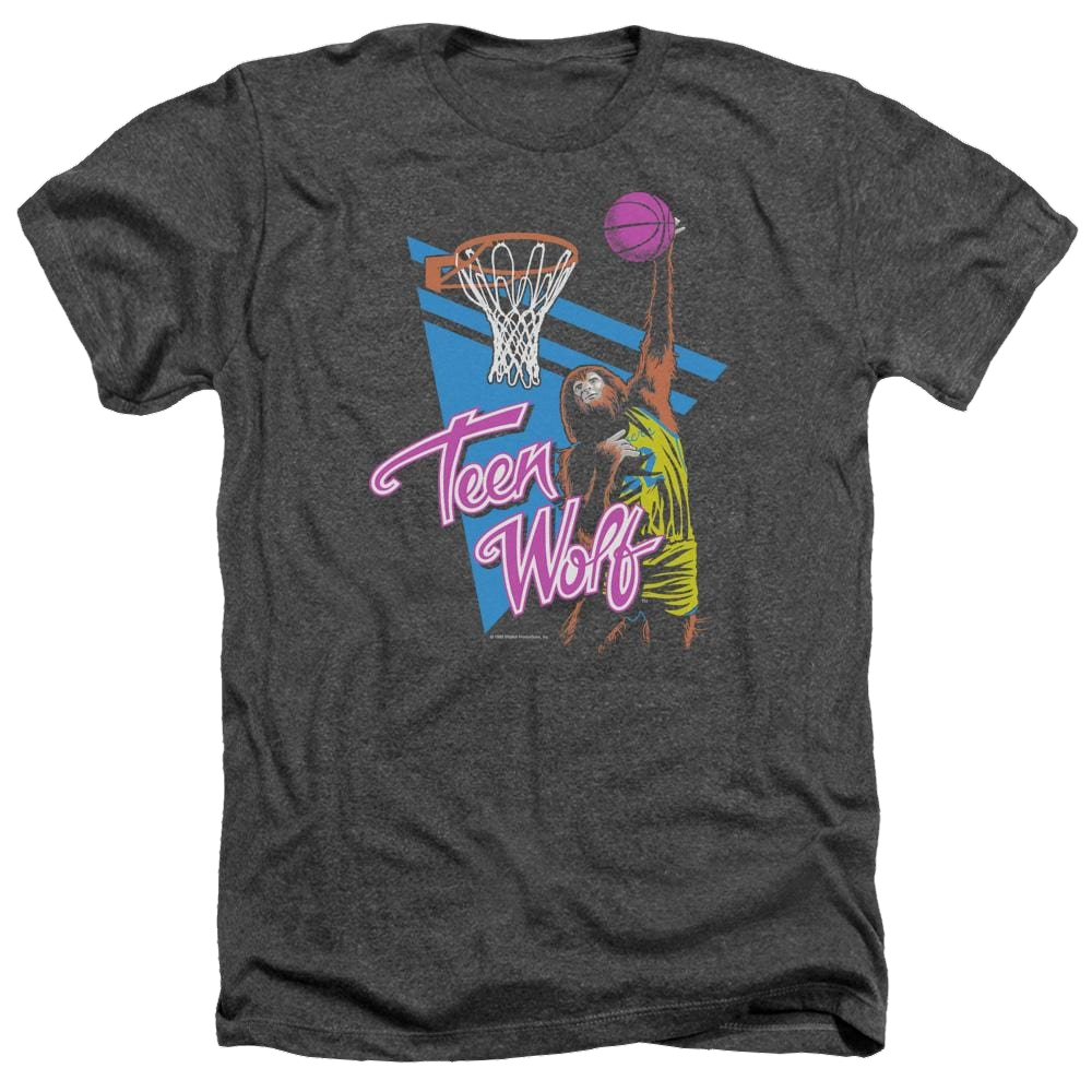 Teen Wolf Slam Dunk Men's Heather T-Shirt Men's Heather T-Shirt Teen Wolf