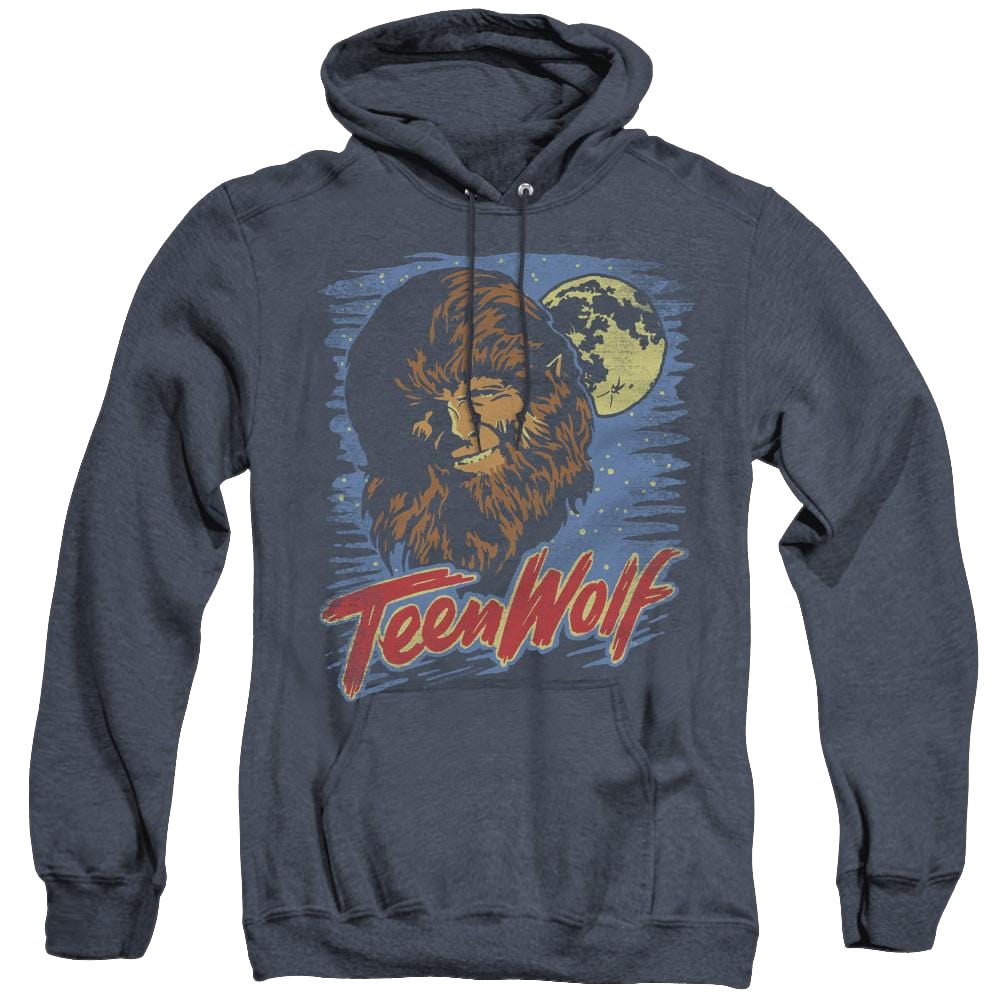 Teen Wolf Moon Wolf - Heather Pullover Hoodie Heather Pullover Hoodie Teen Wolf