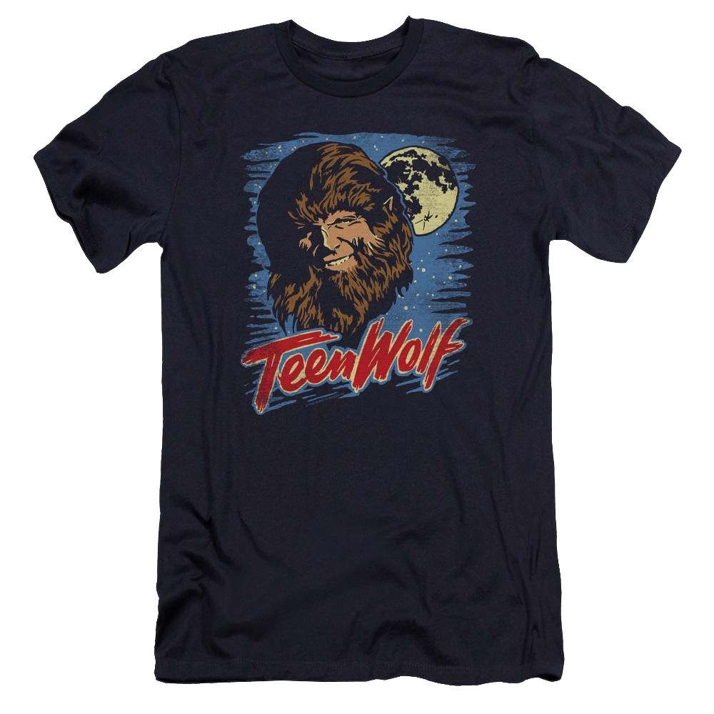 Teen Wolf Moon Wolf Premium Adult Slim Fit T-Shirt Men's Premium Slim Fit T-Shirt Teen Wolf