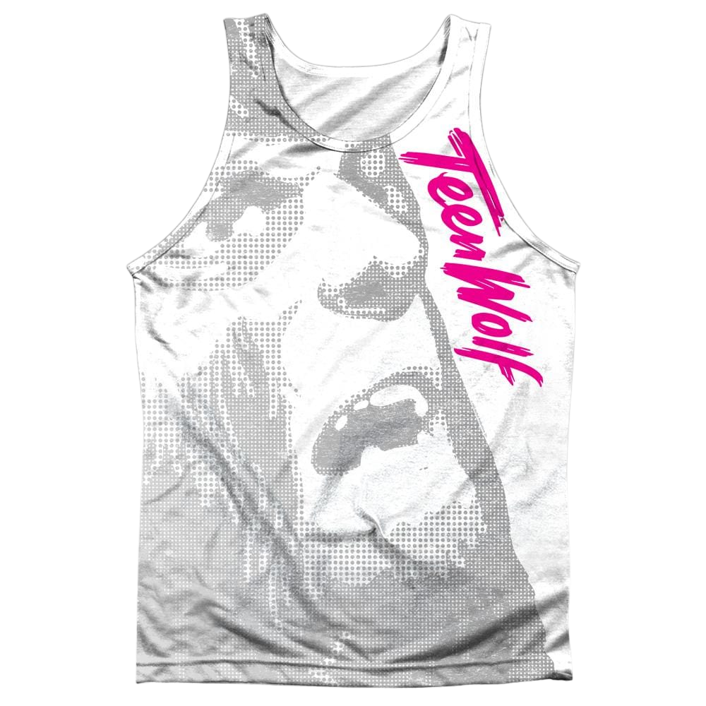 Teen Wolf Silver Halftone Adult Tank Top Men's All Over Print Tank Teen Wolf