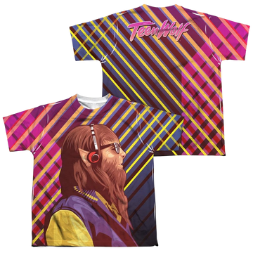 Teen Wolf Wolf Rays youth all-over print t-shirt for ages 8 to 12
