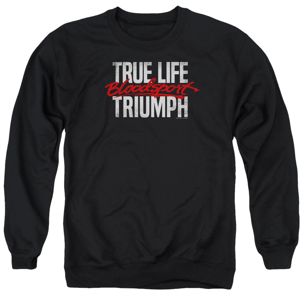 Bloodsport True Story - Men's Crewneck Sweatshirt Men's Crewneck Sweatshirt Bloodsport
