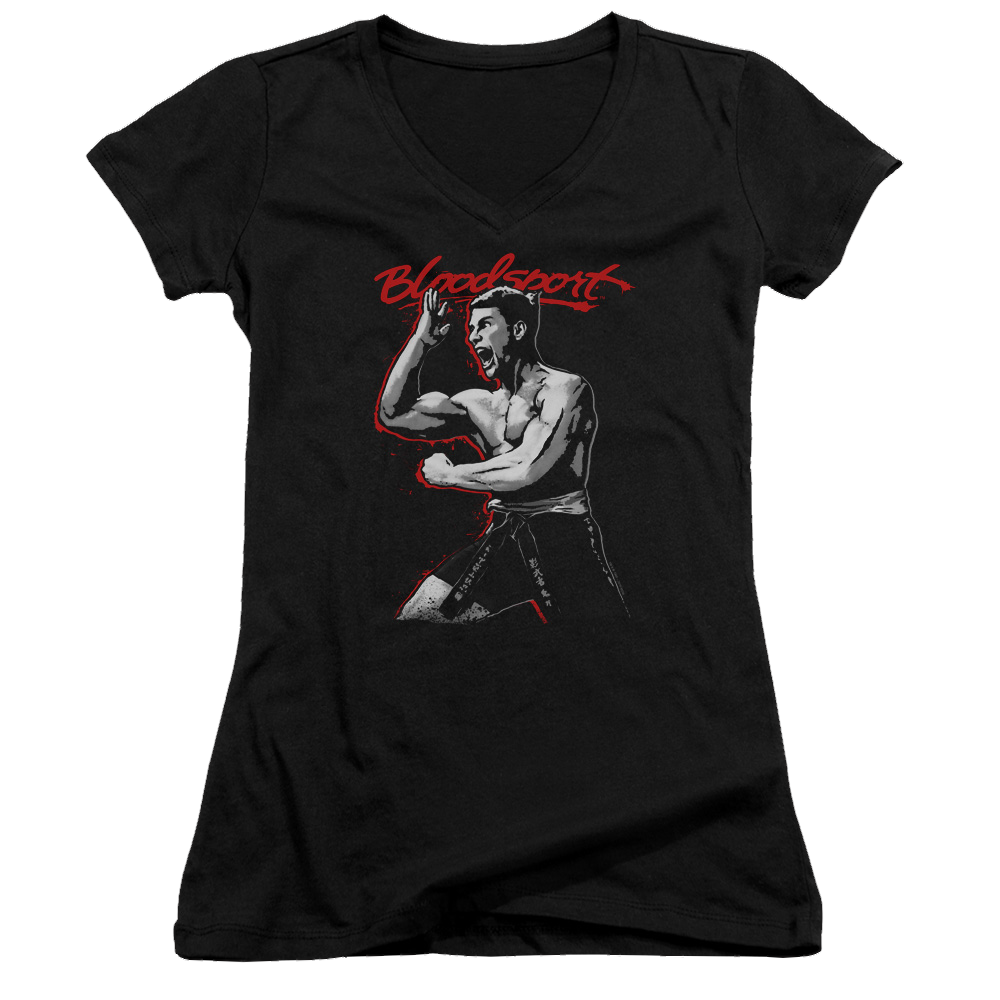 Bloodsport Loud Mouth - Juniors V-Neck T-Shirt Juniors V-Neck T-Shirt Bloodsport