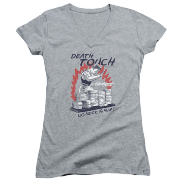 Bloodsport Death Touch - Juniors V-Neck T-Shirt Juniors V-Neck T-Shirt Bloodsport