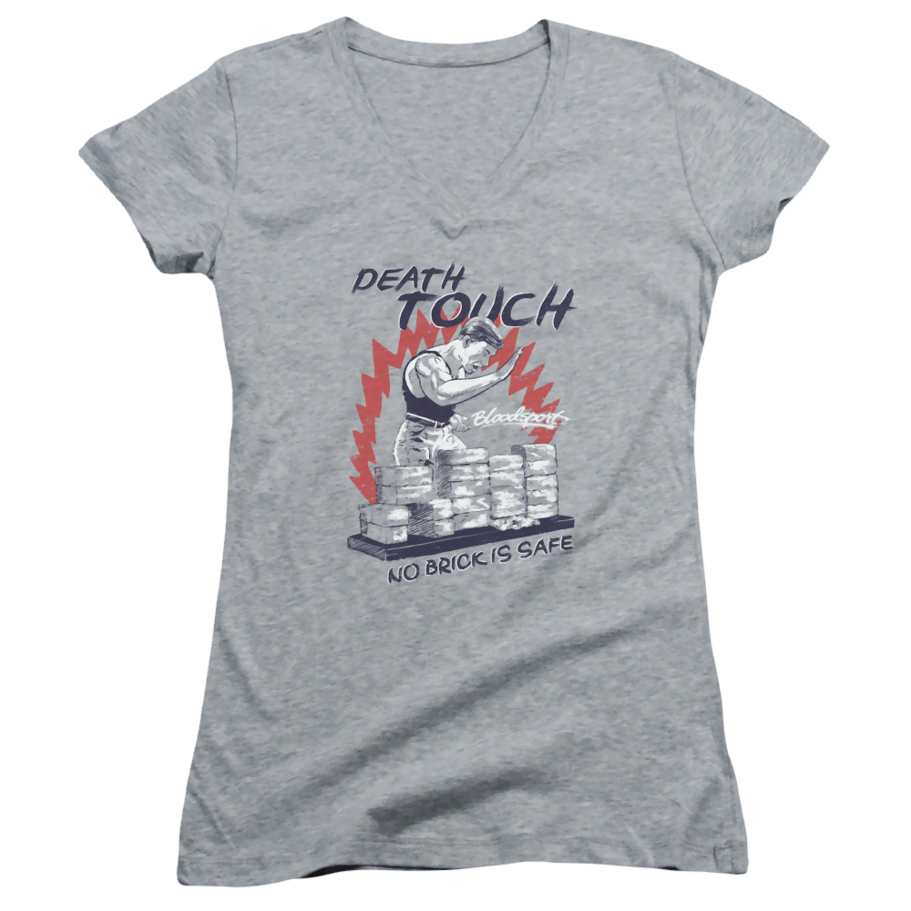 Bloodsport Death Touch - Juniors V-Neck T-Shirt Juniors V-Neck T-Shirt Bloodsport