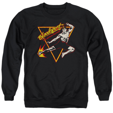 Bloodsport Action Packed - Men's Crewneck Sweatshirt Men's Crewneck Sweatshirt Bloodsport