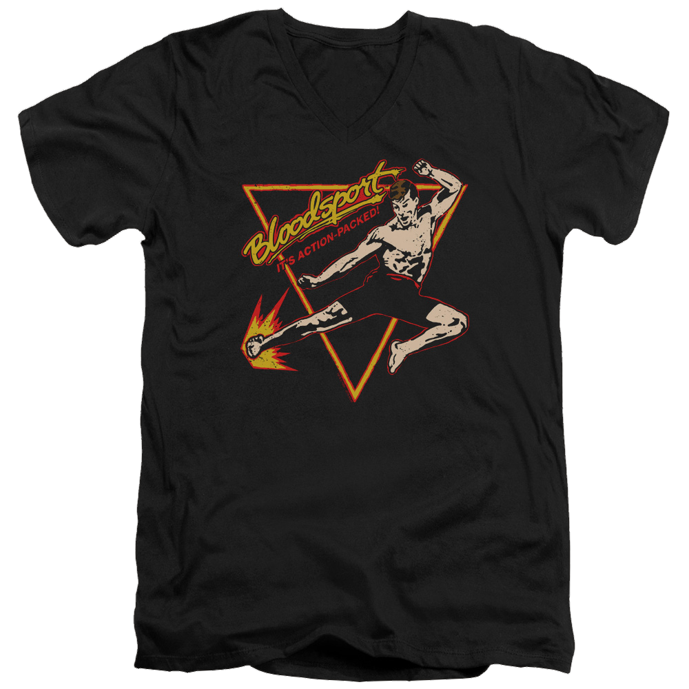 Bloodsport Action Packed - Men's V-Neck T-Shirt Men's V-Neck T-Shirt Bloodsport