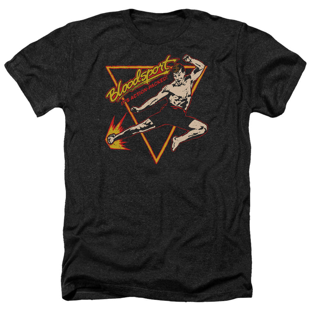 Bloodsport Action Packed - Men's Heather T-Shirt Men's Heather T-Shirt Bloodsport