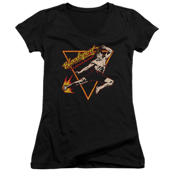 Bloodsport Action Packed - Juniors V-Neck T-Shirt Juniors V-Neck T-Shirt Bloodsport