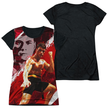 Bloodsport Fight Of Your Life - Juniors Black Back T-Shirt Juniors Black Back T-Shirt Bloodsport