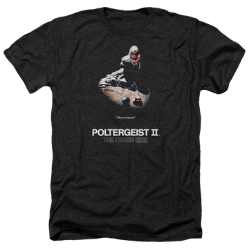 Charcoal men's heather t-shirt with POLTERGEIST II Poster graphic