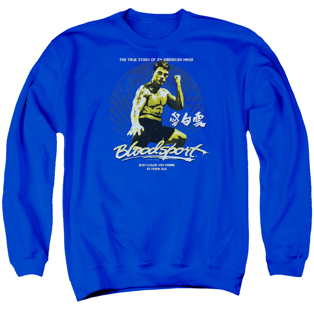 Bloodsport American Ninja - Men's Crewneck Sweatshirt Men's Crewneck Sweatshirt Bloodsport