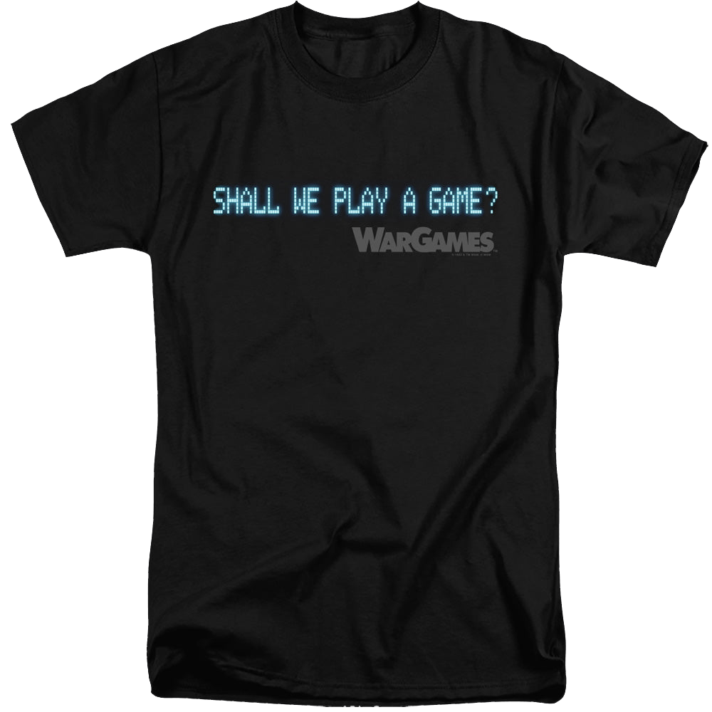 Wargames Shall We - Men's Tall Fit T-Shirt Men's Tall Fit T-Shirt Wargames