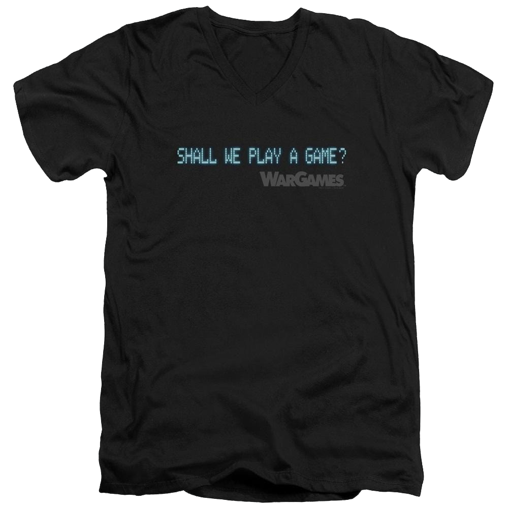 Wargames Shall We Men's V-Neck T-Shirt Men's V-Neck T-Shirt Wargames