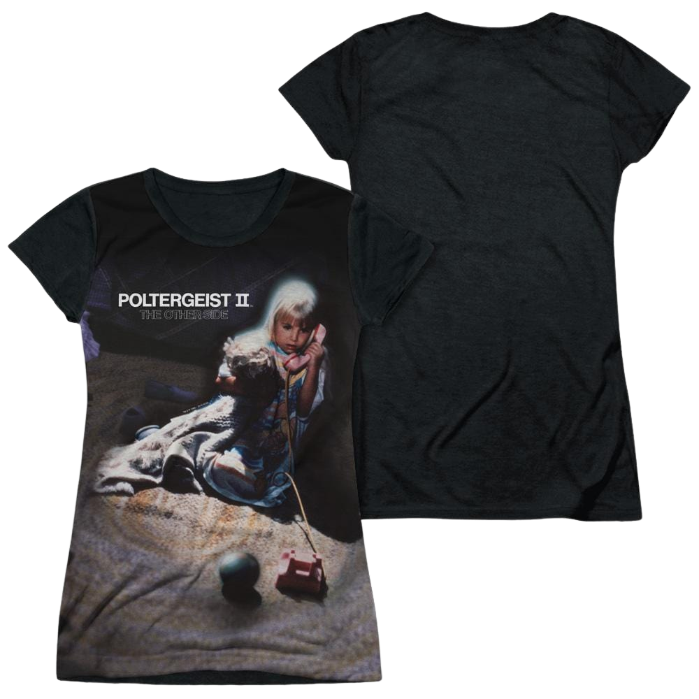 Poltergeist II Poster Juniors Black Back T-Shirt Juniors Black Back T-Shirt POLTERGEIST