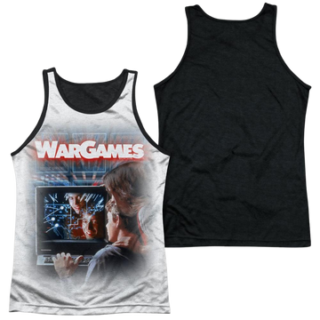 Wargames Poster men's black back tank