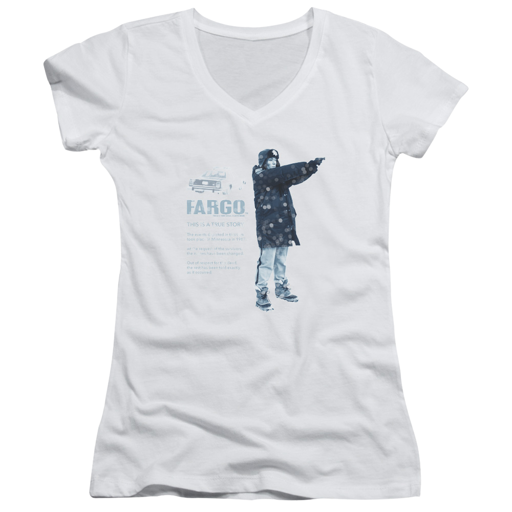Fargo This Is A True Story - Juniors V-Neck T-Shirt Juniors V-Neck T-Shirt Fargo