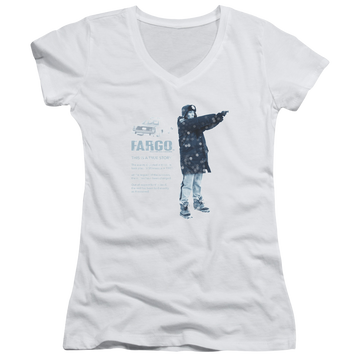 Fargo This Is A True Story - Juniors V-Neck T-Shirt Juniors V-Neck T-Shirt Fargo