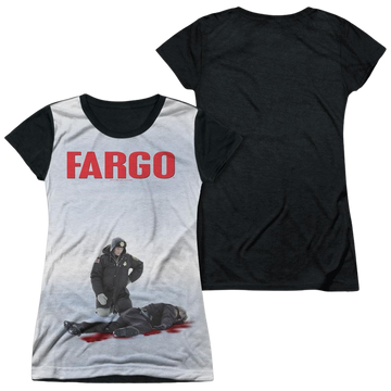 Fargo Poster - Juniors Black Back T-Shirt Juniors Black Back T-Shirt Fargo