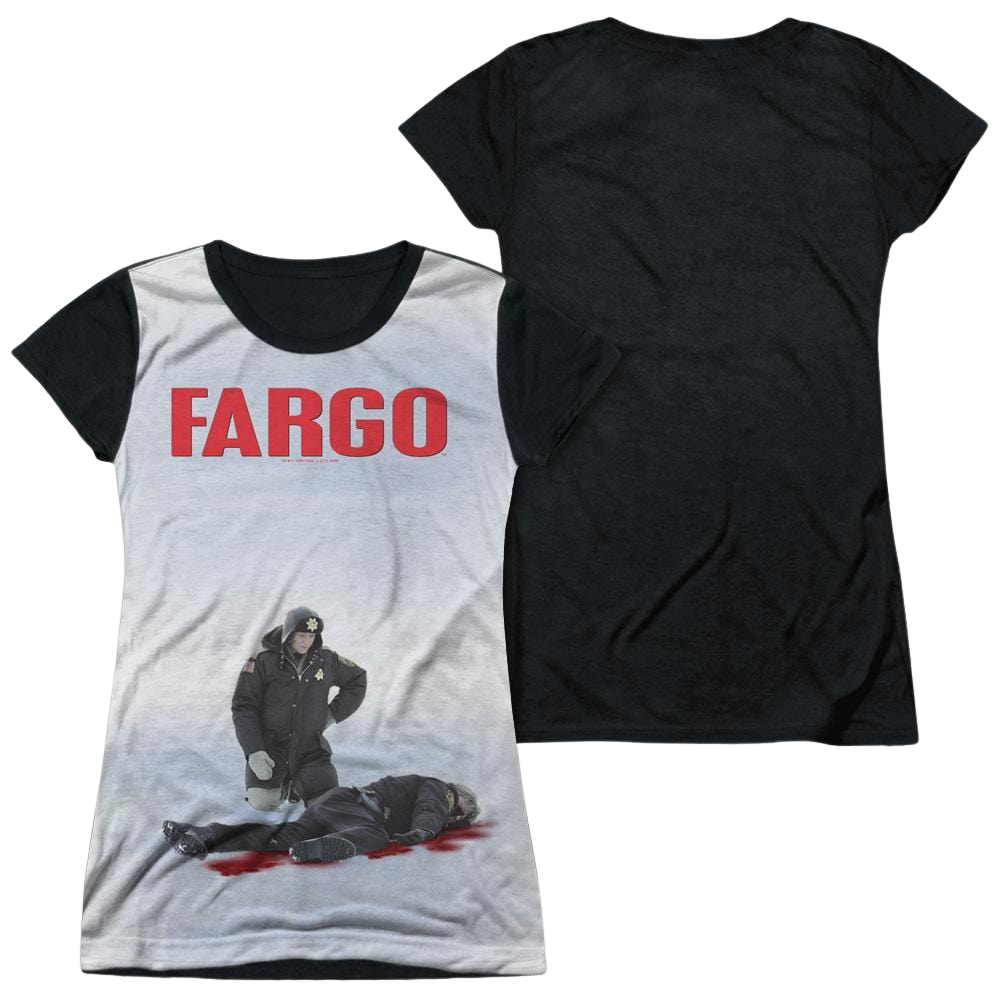 Fargo Poster - Juniors Black Back T-Shirt Juniors Black Back T-Shirt Fargo