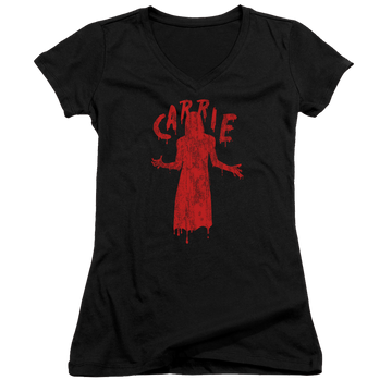 Carrie Silhouette - Juniors V-Neck T-Shirt Juniors V-Neck T-Shirt Carrie