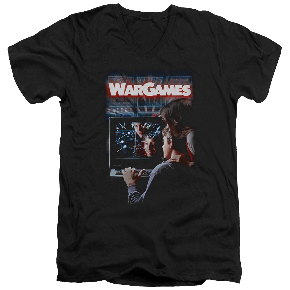 Wargames Poster Men's V-Neck T-Shirt Men's V-Neck T-Shirt Wargames