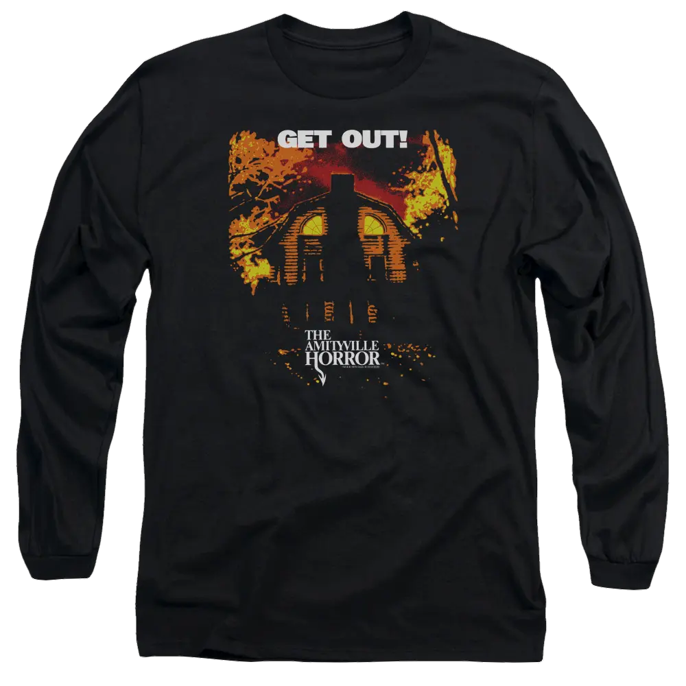Amityville Horror Get Out - Men's Long Sleeve T-Shirt Amityville Horror