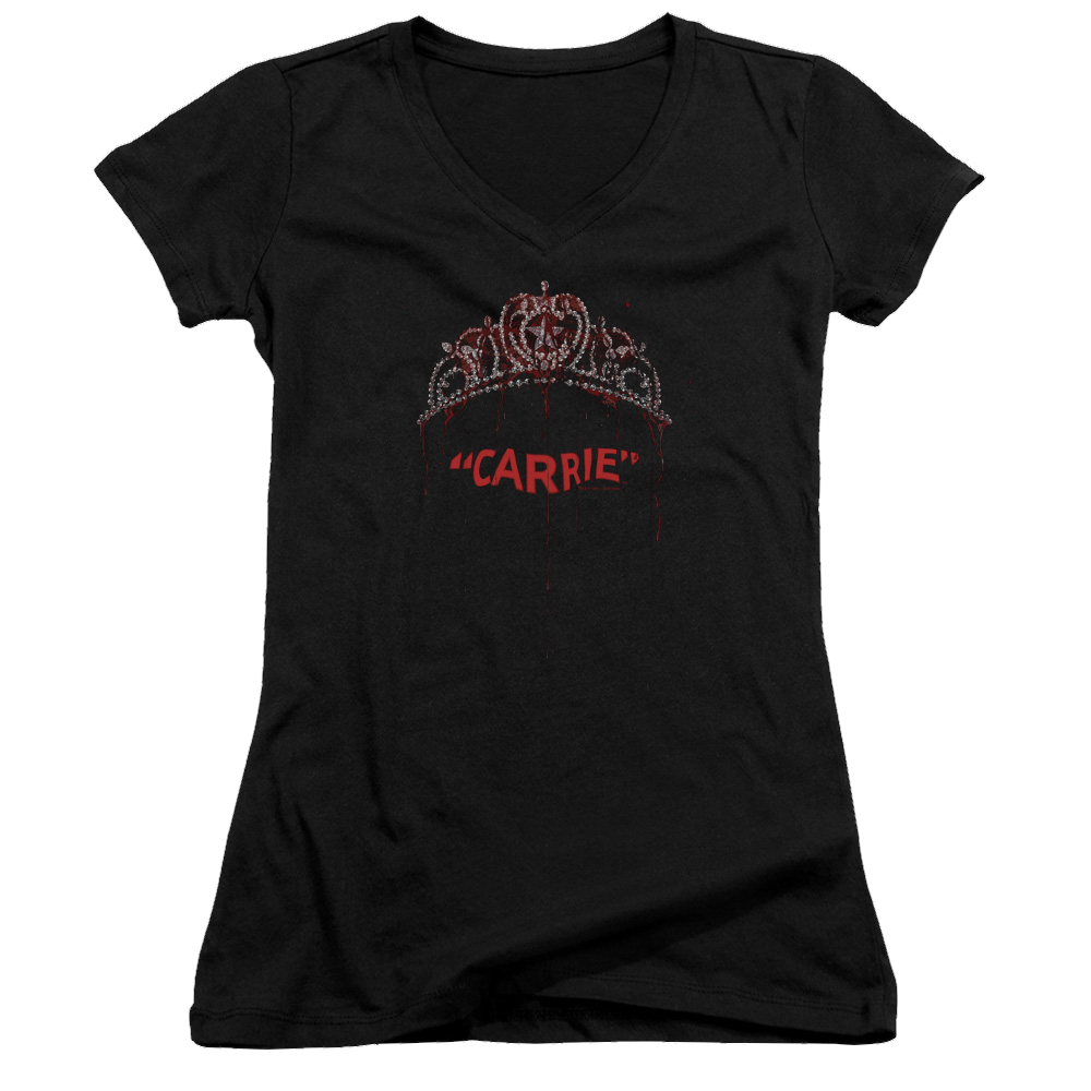 Carrie Prom Queen - Juniors V-Neck T-Shirt Juniors V-Neck T-Shirt Carrie