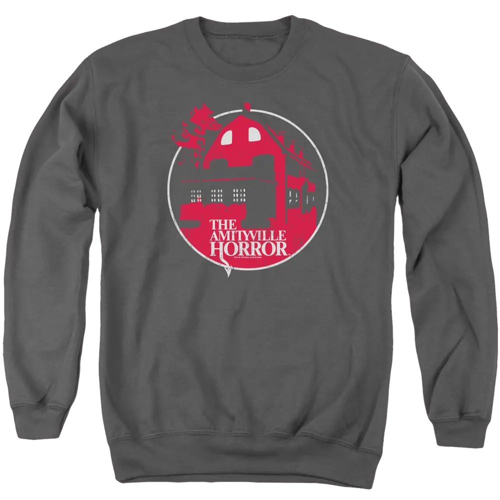 Amityville Horror Red House - Men's Crewneck Sweatshirt Amityville Horror