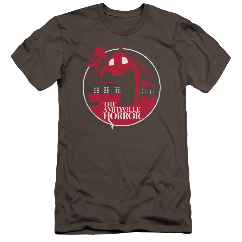 Amityville Horror Red House - Men's Premium Slim Fit T-Shirt Amityville Horror