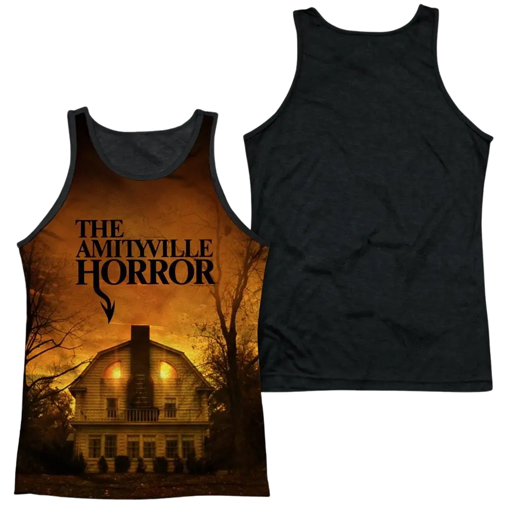 Amityville Horror House Men's Black Back Tank Amityville Horror