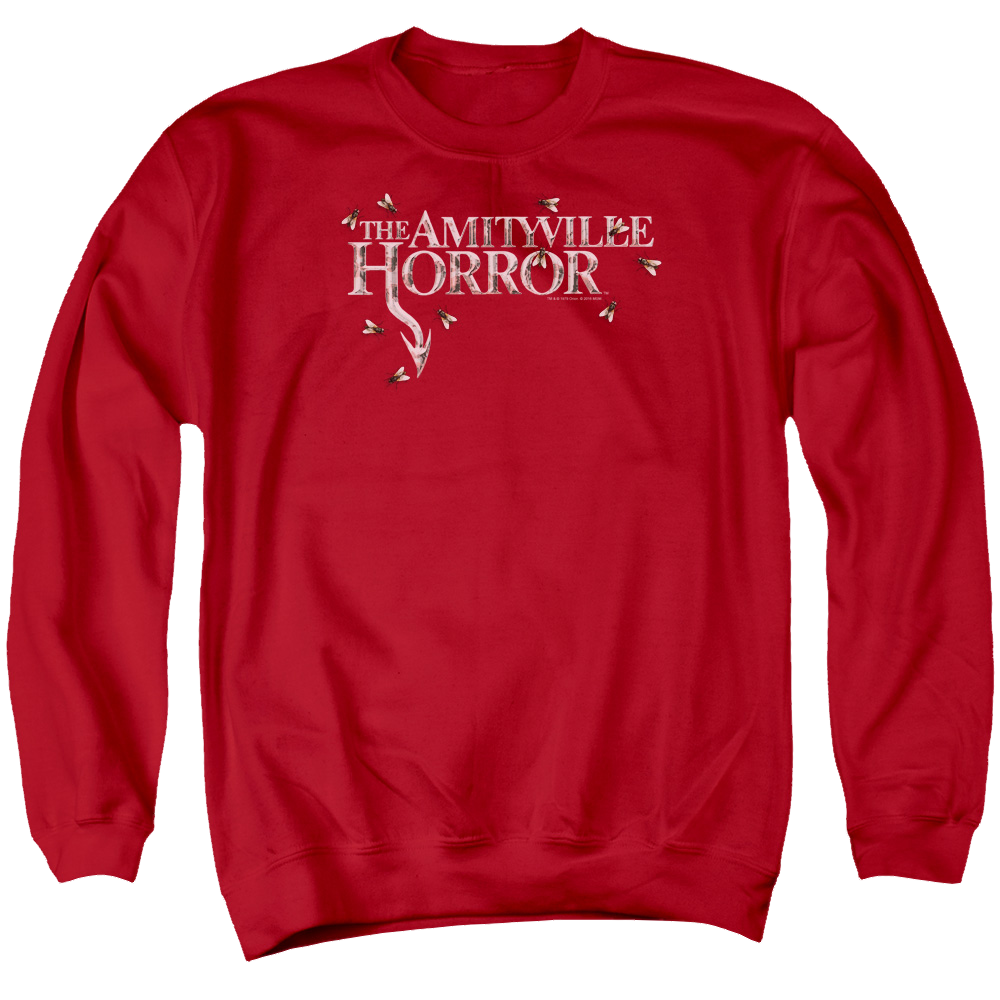 Amityville Horror Flies - Men's Crewneck Sweatshirt Men's Crewneck Sweatshirt Amityville Horror