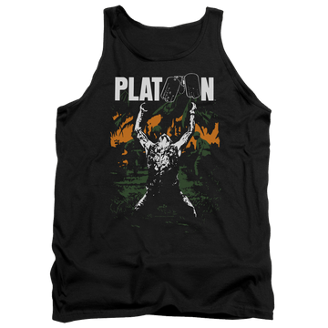 Black men's tank with Platoon Graphic graphic