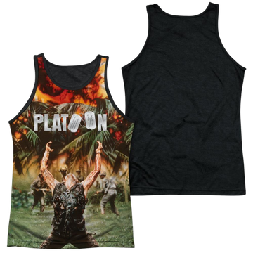 Platoon Key Art men's black back tank