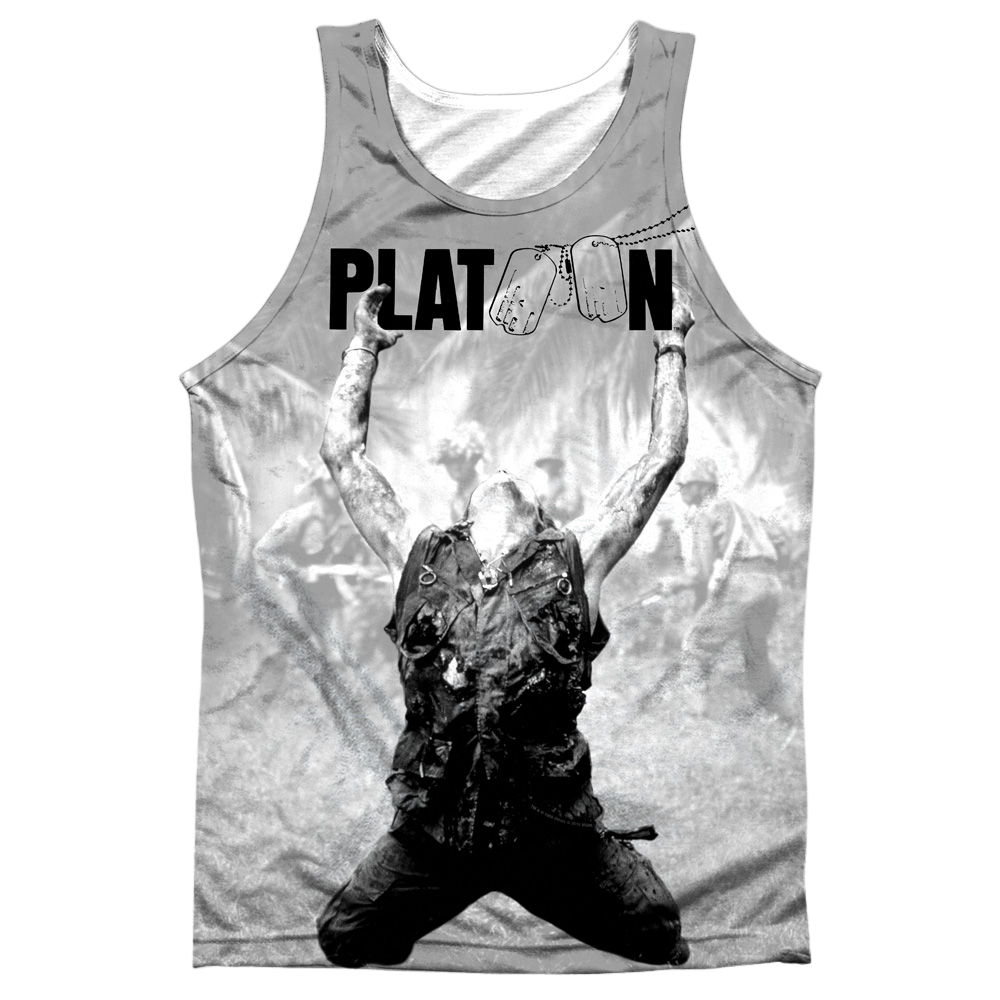 Platoon Grayscale Poster Adult Tank Top Men's All Over Print Tank Platoon
