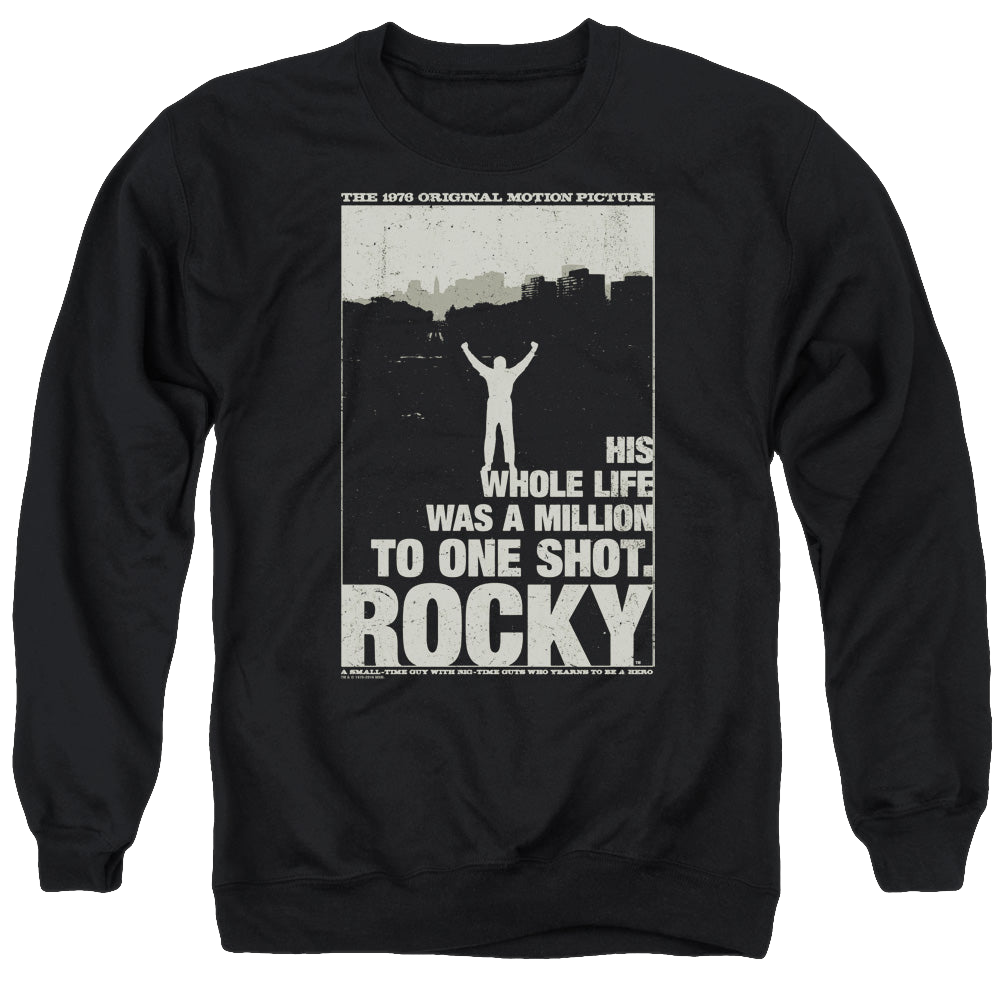 Rocky Silhouette - Men's Crewneck Sweatshirt Men's Crewneck Sweatshirt Rocky