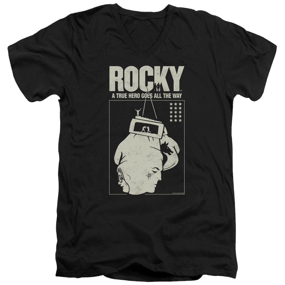 Rocky The Hero - Men's V-Neck T-Shirt Men's V-Neck T-Shirt Rocky