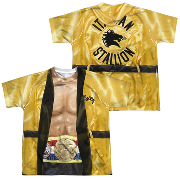 Rocky Yellow Robe youth all-over print t-shirt for ages 8 to 12