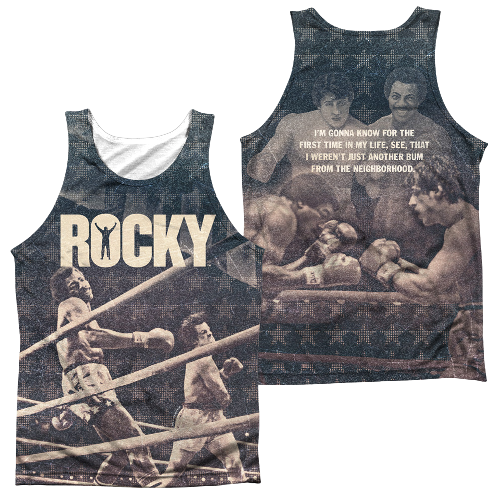 Rocky Battle (Front/Back Print) - Men's All Over Print Tank Top Men's All Over Print Tank Rocky